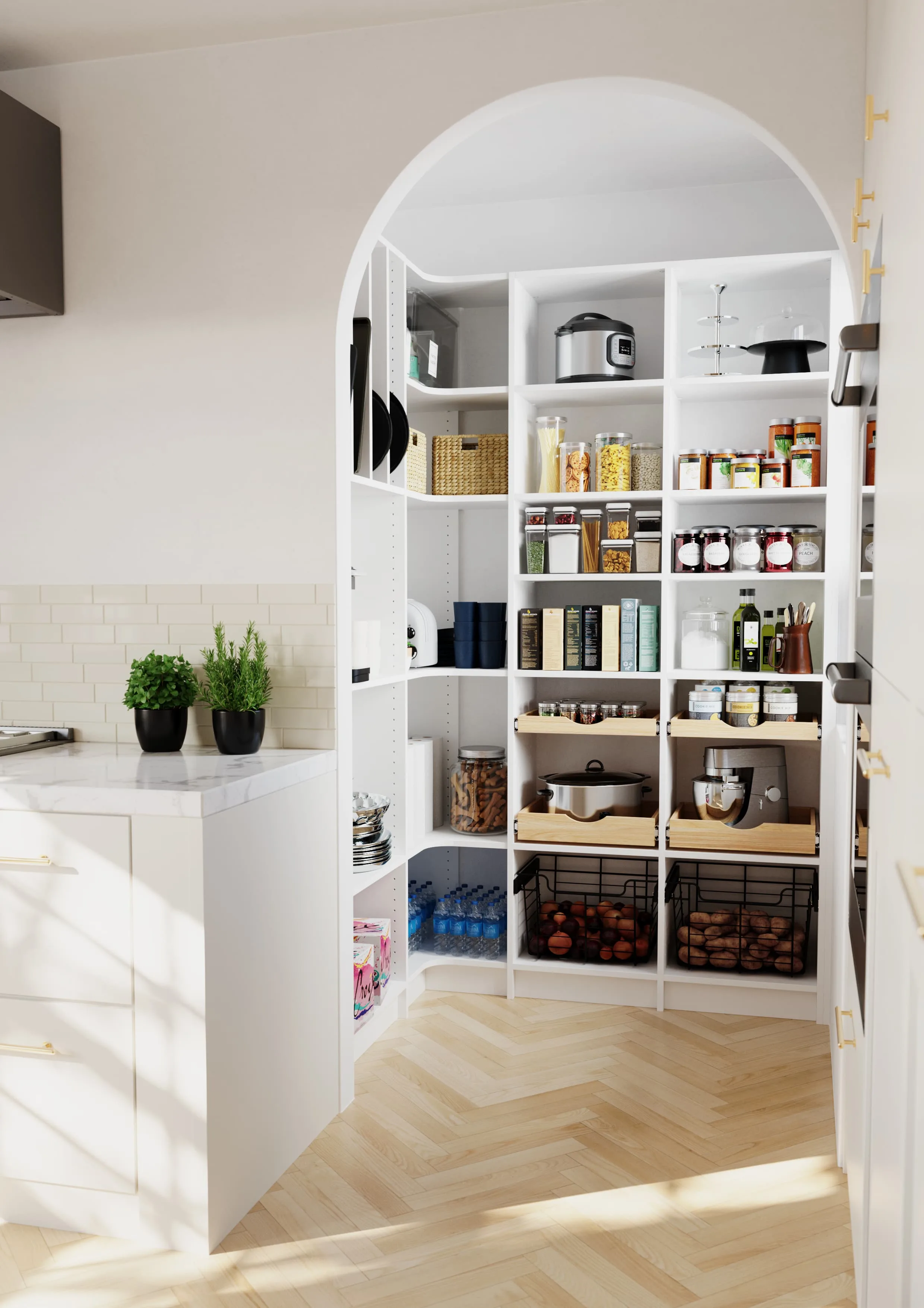 Walk-In Pantry, Corner View